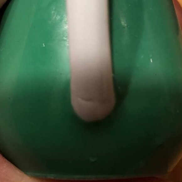 H. Beard S. A. Montreux Silver Company Rare Miniature Jug Creamer Green White - Picture 12 of 12